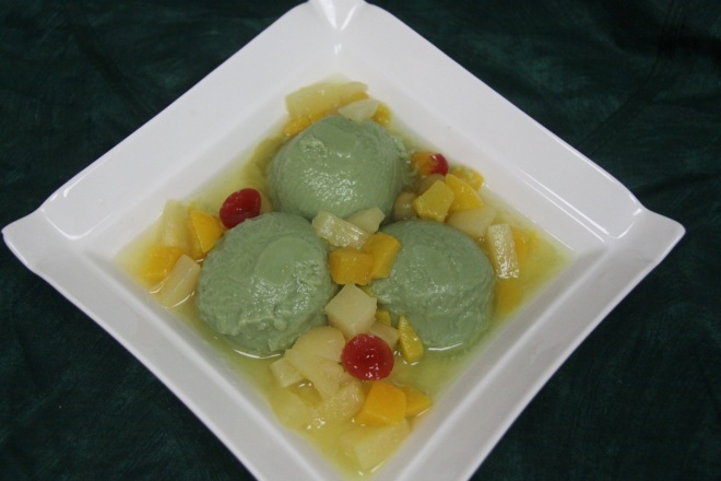 green tea pudding